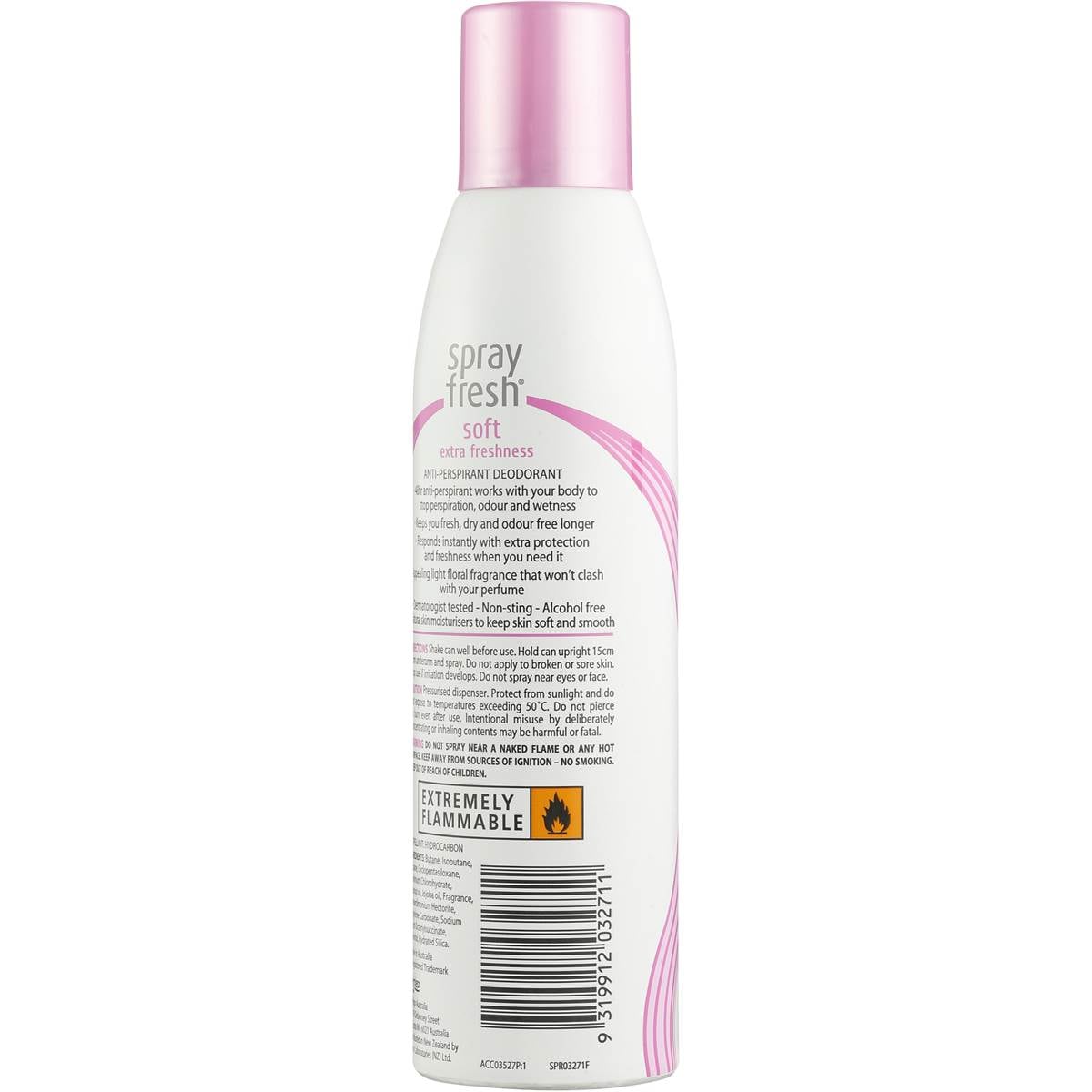 Spray Fresh Deodorant Aerosol Soft 150g Woolworths