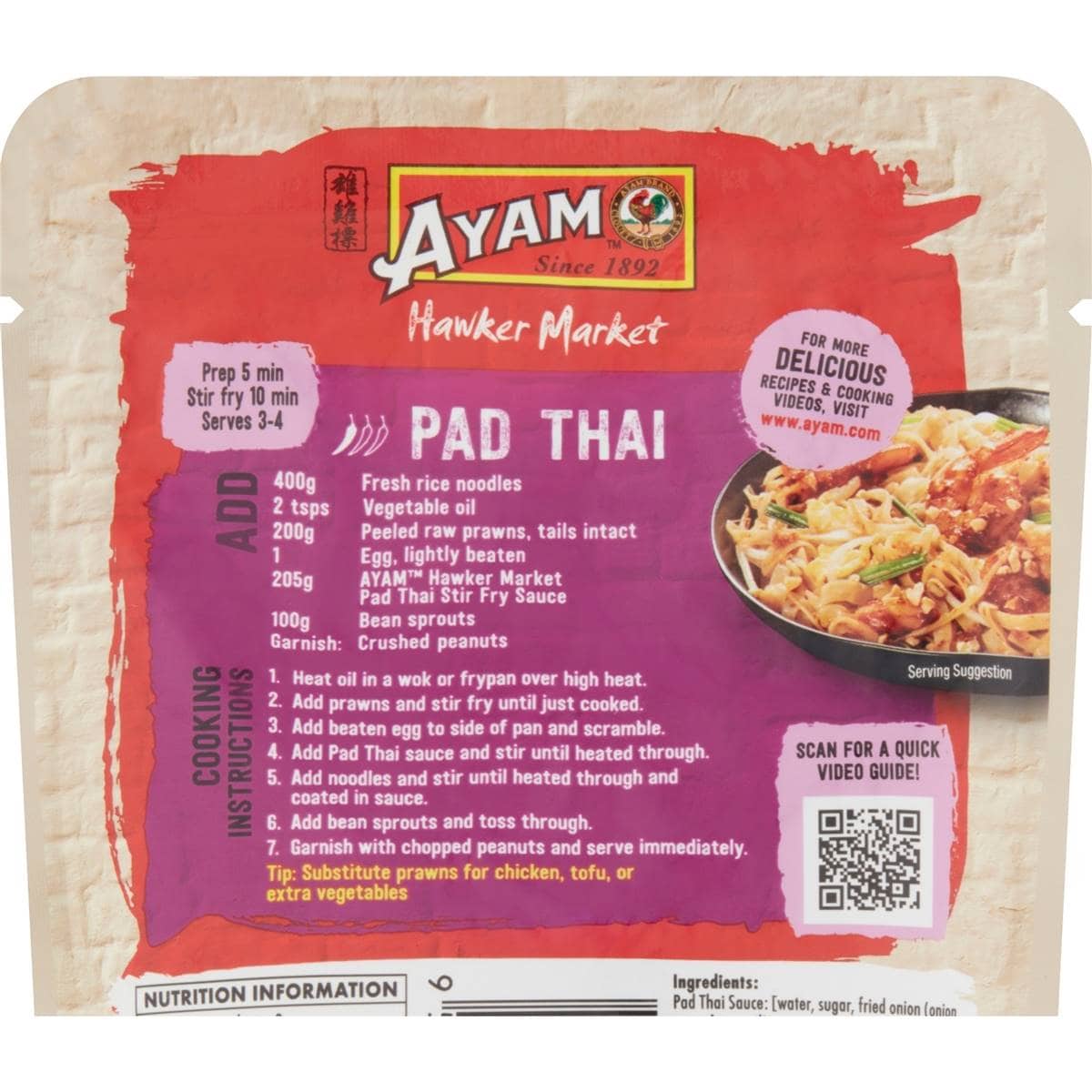 Ayam Hawker Pad Thai 205g Woolworths