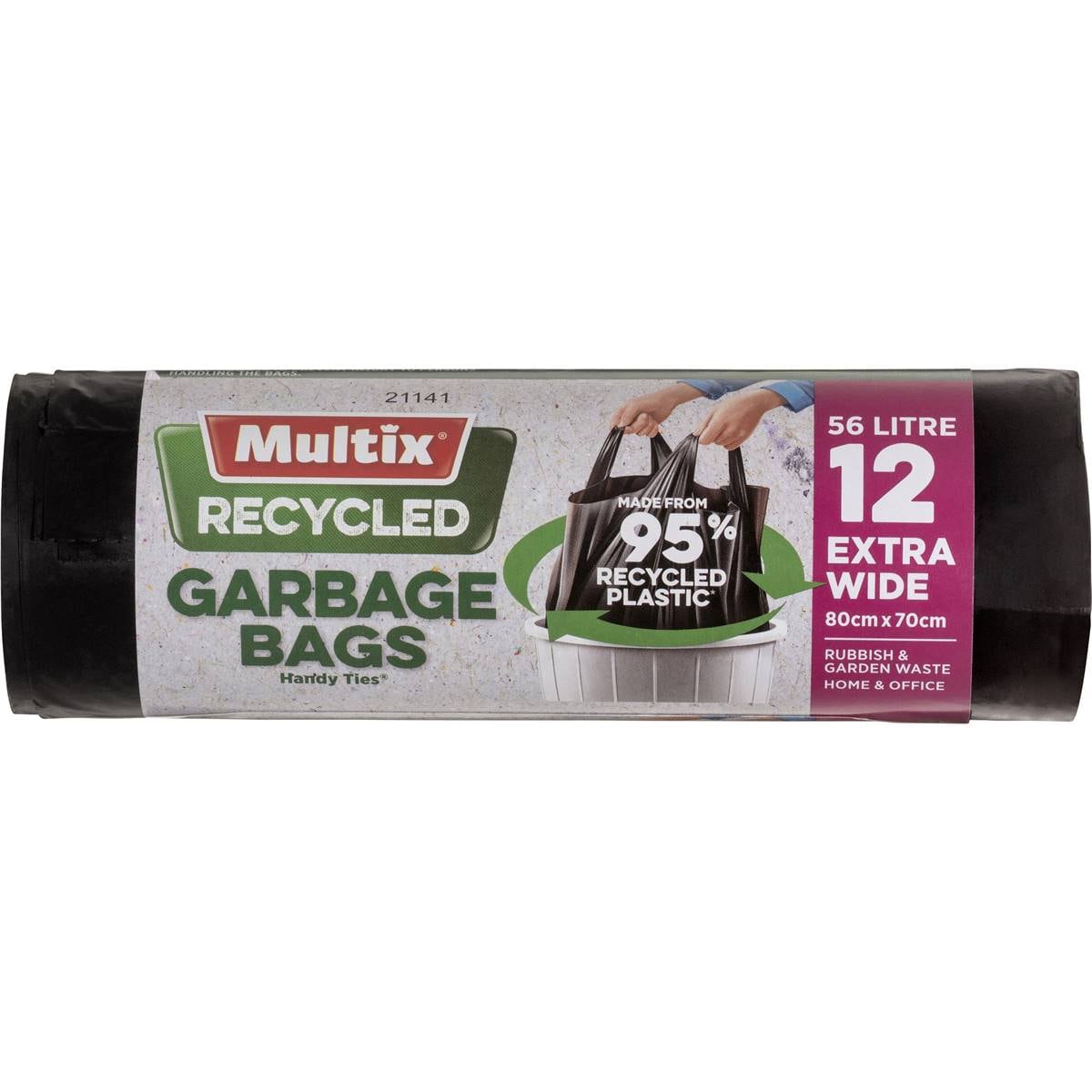 Multix Recycled Garbage Bags 12 Pack Woolworths