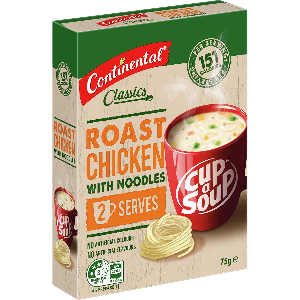 Continental Cup A Soup Hearty Roast Chicken 2 Pack Woolworths