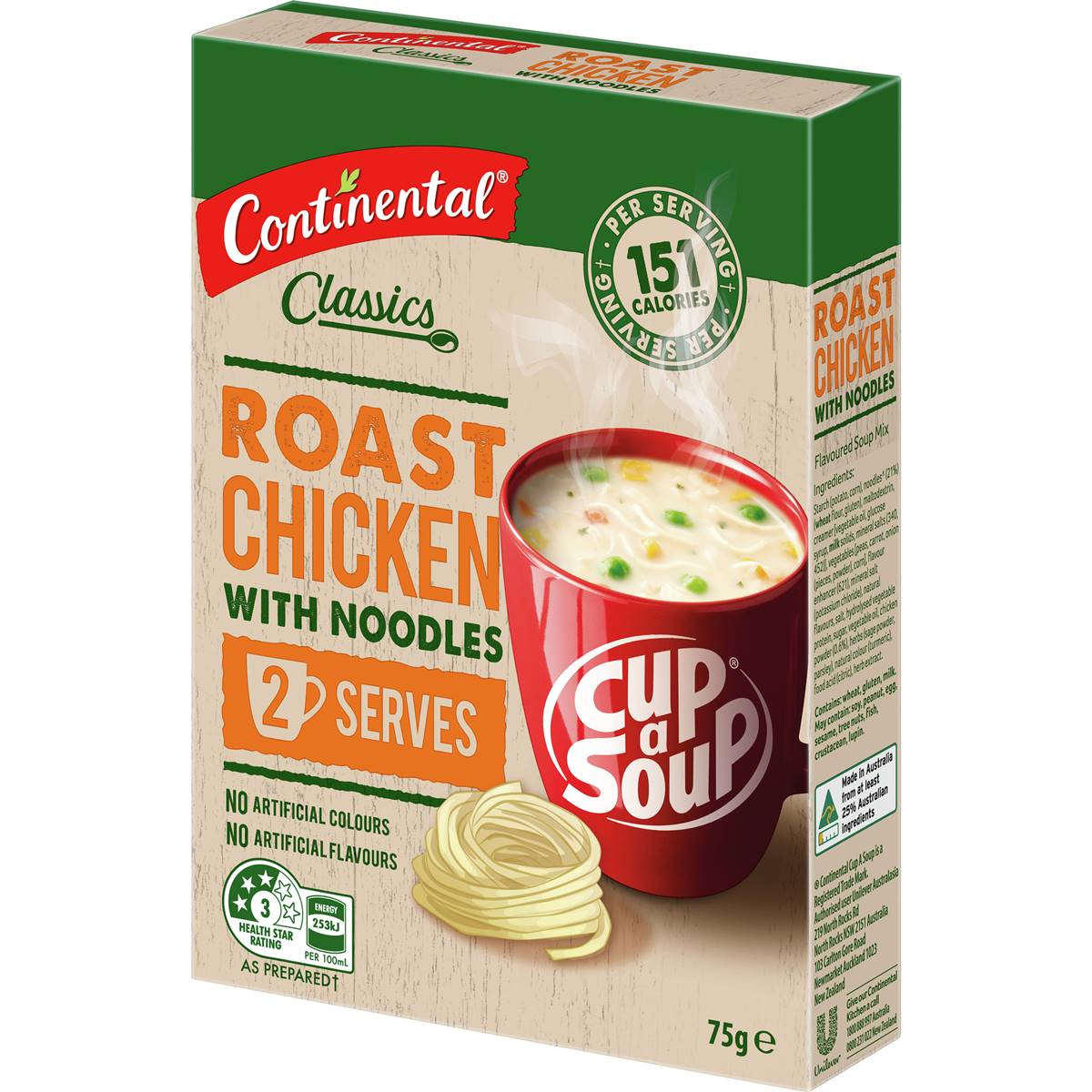 Continental Cup A Soup Hearty Roast Chicken 2 Pack Woolworths