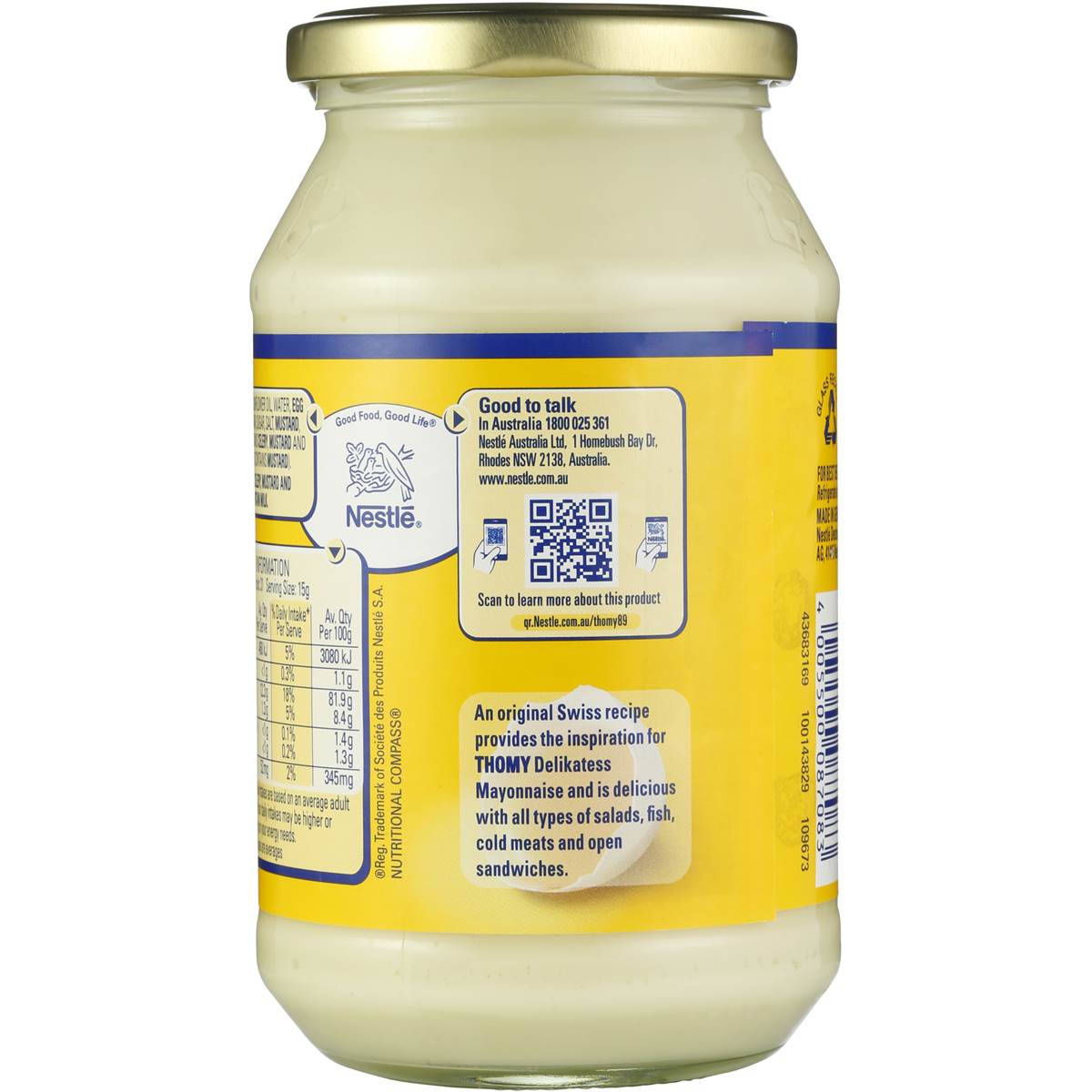 Thomy Mayonnaise 470g | Woolworths