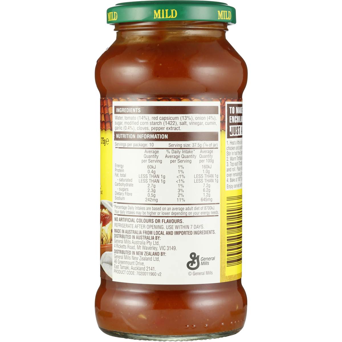 Old El Paso Mexican Mild Enchilada Sauce 375g | Woolworths