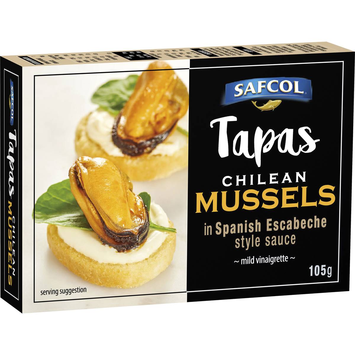 Safcol Tapas Chilean Mussels In Spanish Escabeche Style Sauce
