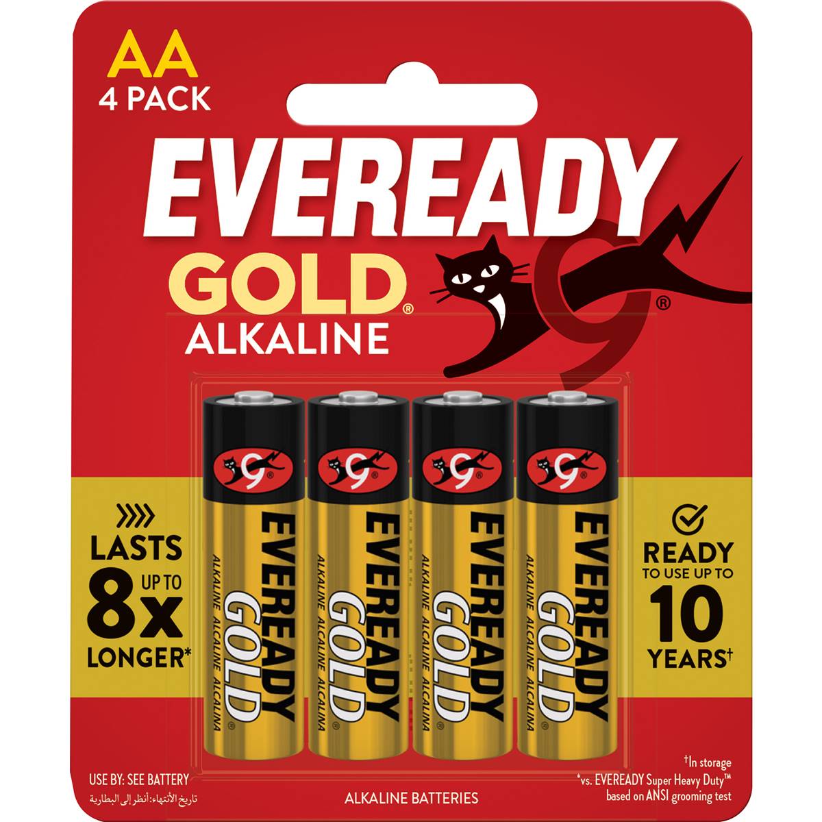 Eveready Gold Aa Batteries 4 Pack Woolworths