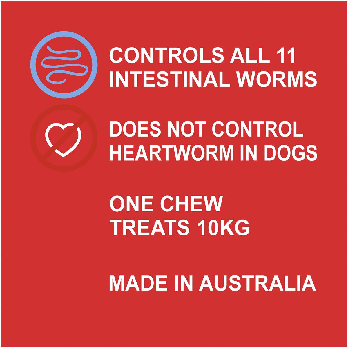 Exelpet Ezydose Dog Treatment Intestinal Allwormer 2 Chews 12g