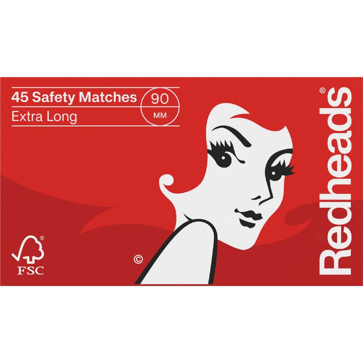 Redheads Extra Long Matches 45 Pack Woolworths
