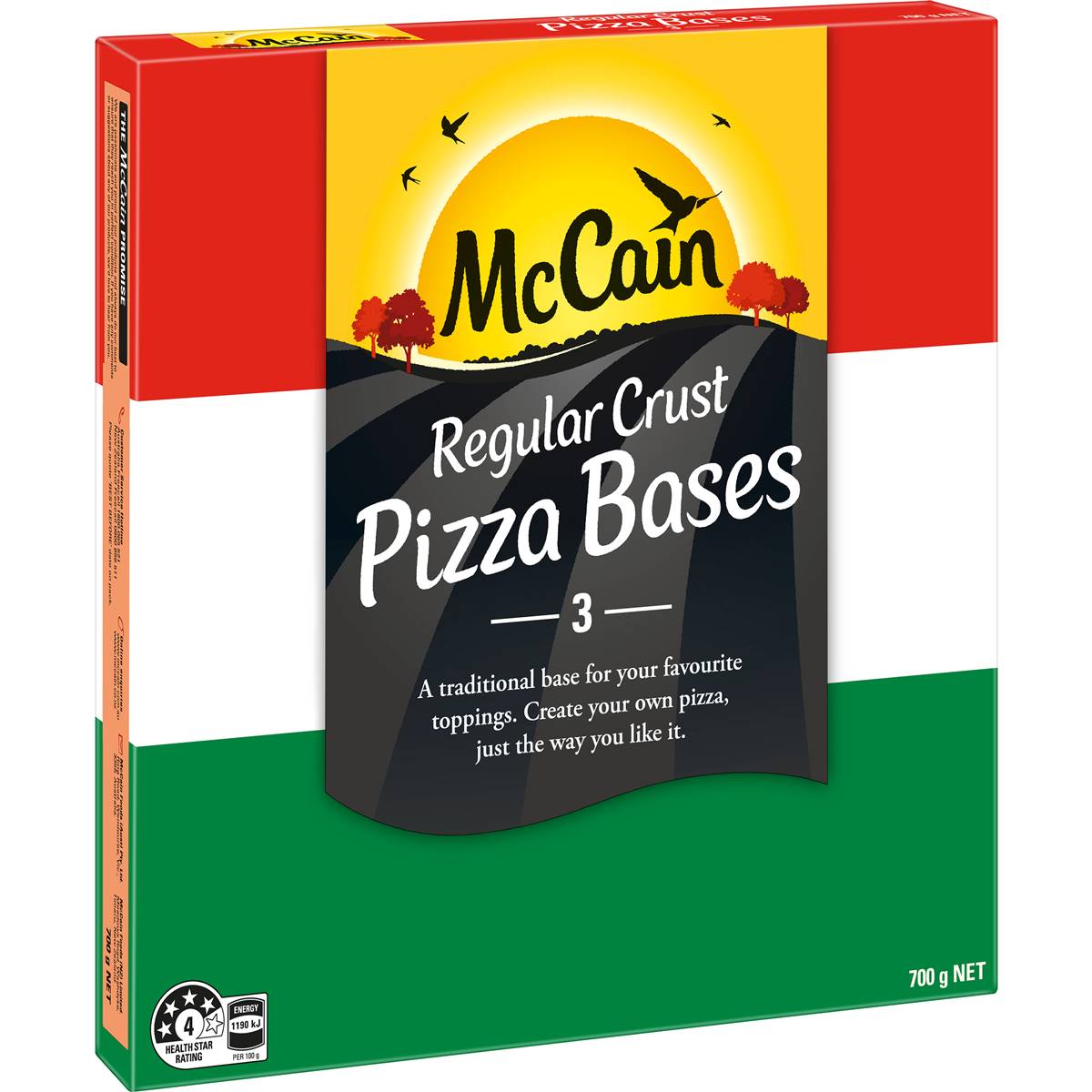 Mccain Pizza Base Regular Crust 700g Woolworths