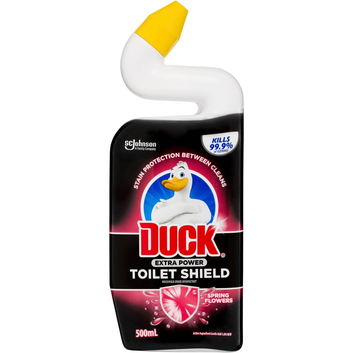 Duck Extra Power Toilet Shield Gel Toilet Cleaner Spring Flowers 500ml Woolworths