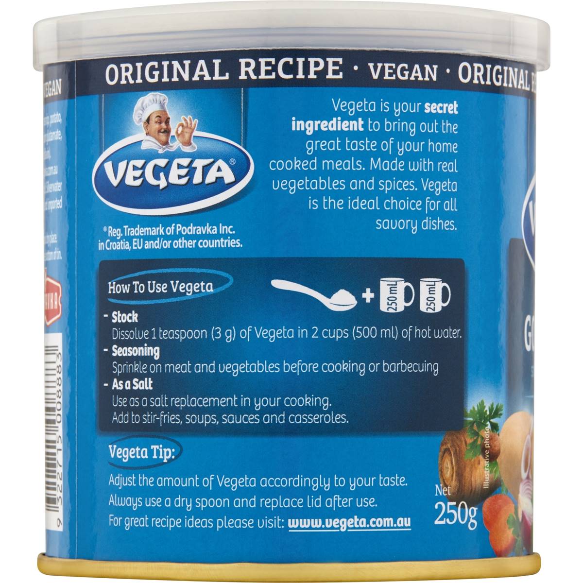 Vegeta Vegetable Gourmet Stock Powder 250g Woolworths