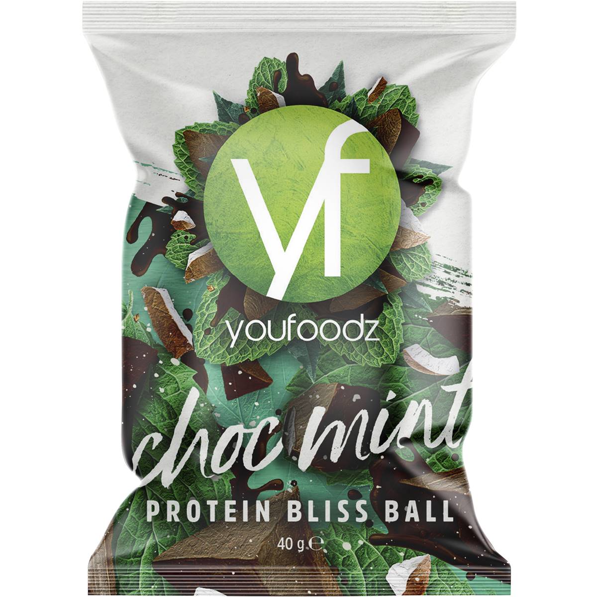 Youfoodz Choc Mint Protein Bliss Ball 40g Woolworths