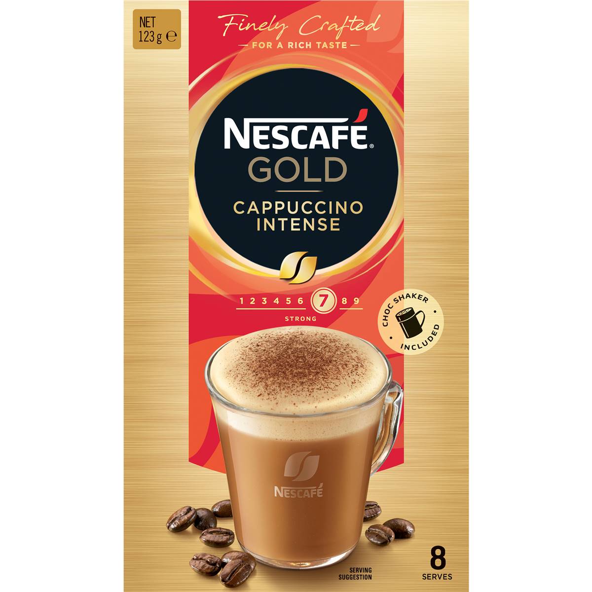 Nescafe Gold Coffee Sachets Cappuccino Intense 8 Pack Woolworths