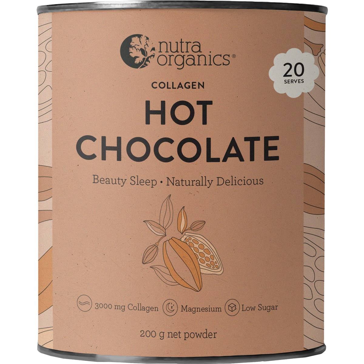 Nutra Naturals Collagen Hot Chocolate Powder