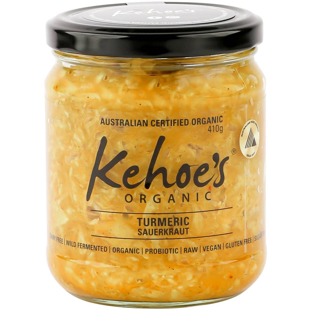 Kehoe's Organic Turmeric Sauerkraut 410g Woolworths