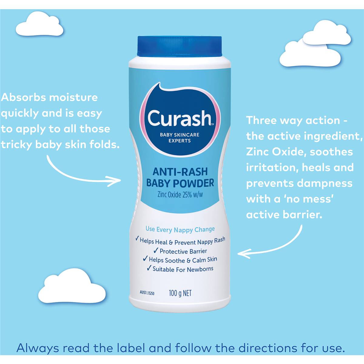 Curash Powder Anti Rash 100g Woolworths