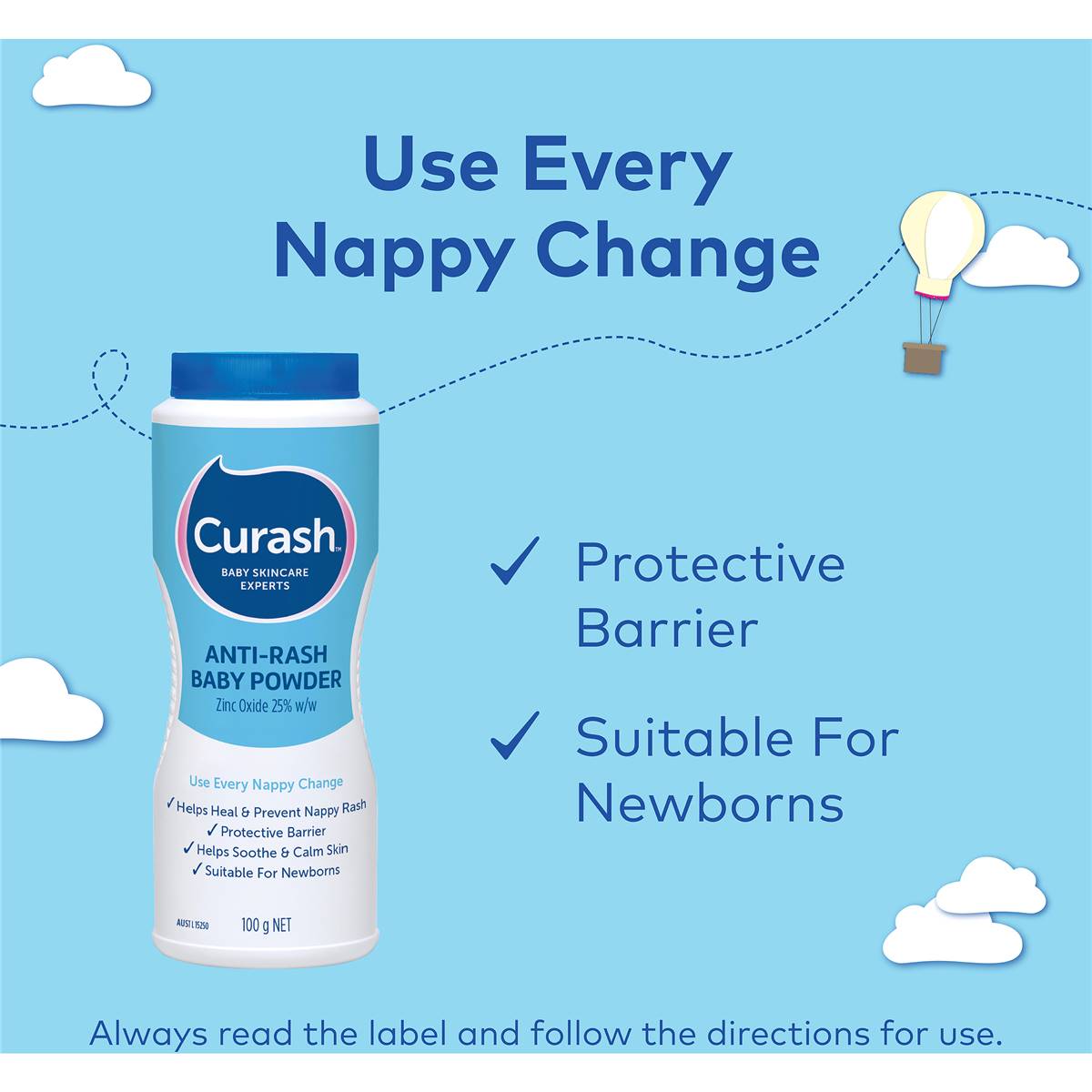 Curash Powder Anti Rash 100g | Woolworths