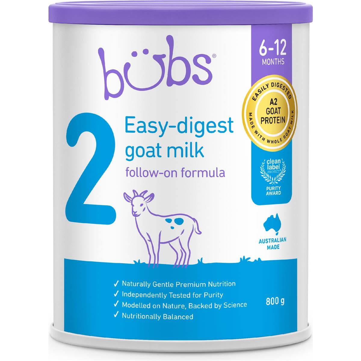 Bubs Goat Stage 2 Formula 800g