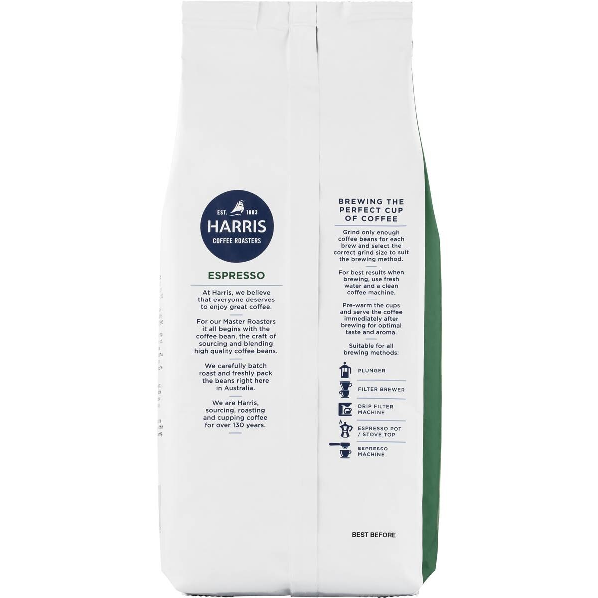 Harris Coffee Beans Espresso 1kg | Woolworths
