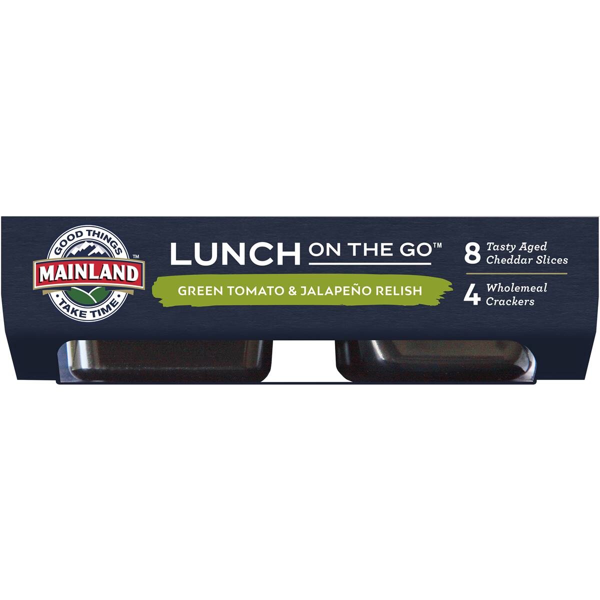 Mainland On The Go Cheese Crackers Tomato & Jalapeno Relish 110g Woolworths