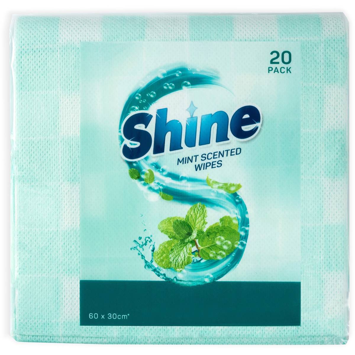 Shine Scented Wipes Mint 20 Pack Woolworths