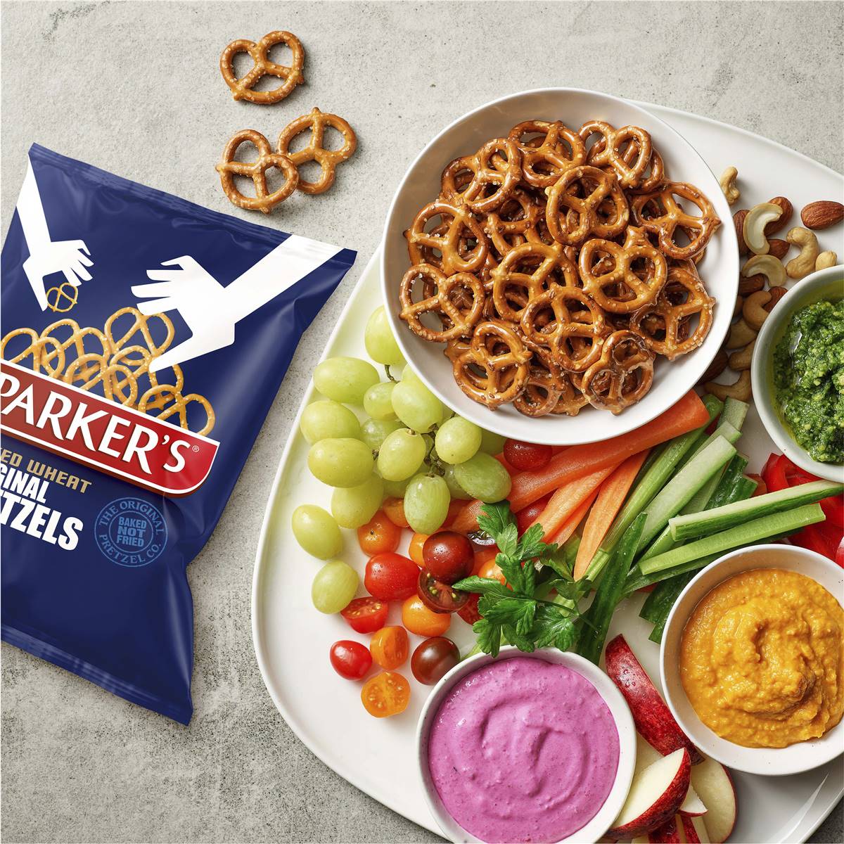 Parker's Pretzels Twists Oven Baked Wheat 200g Woolworths