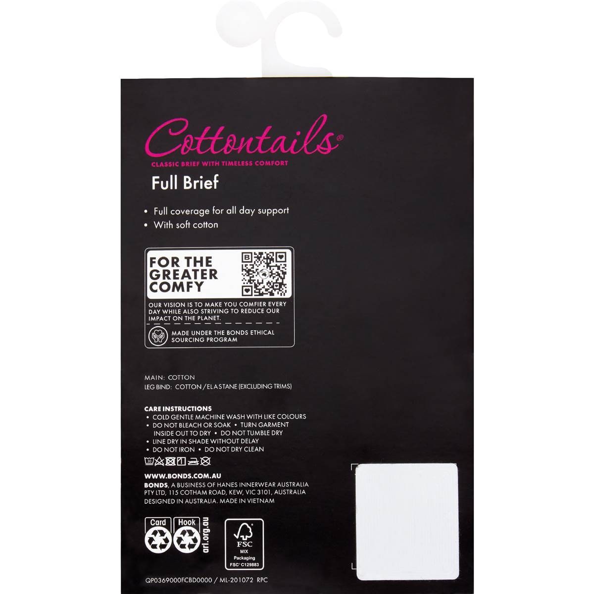 Bonds Womens Underwear Cottontails Size 18 2pk Woolworths