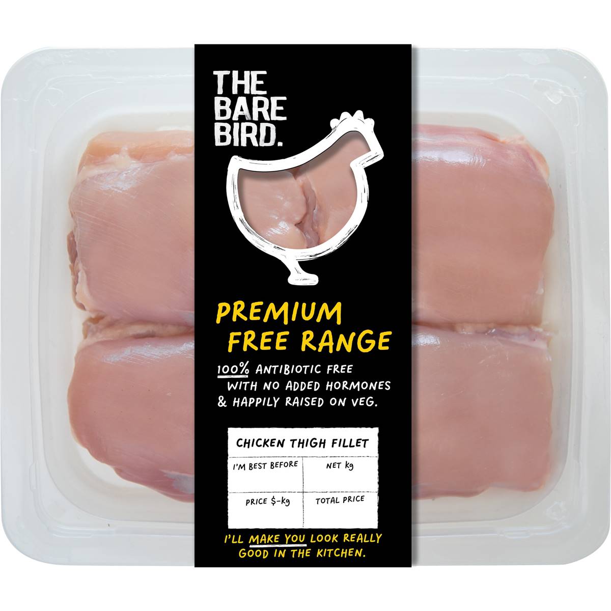 The Bare Bird Chicken Thigh Fillets Skinless 350g 600g Woolworths
