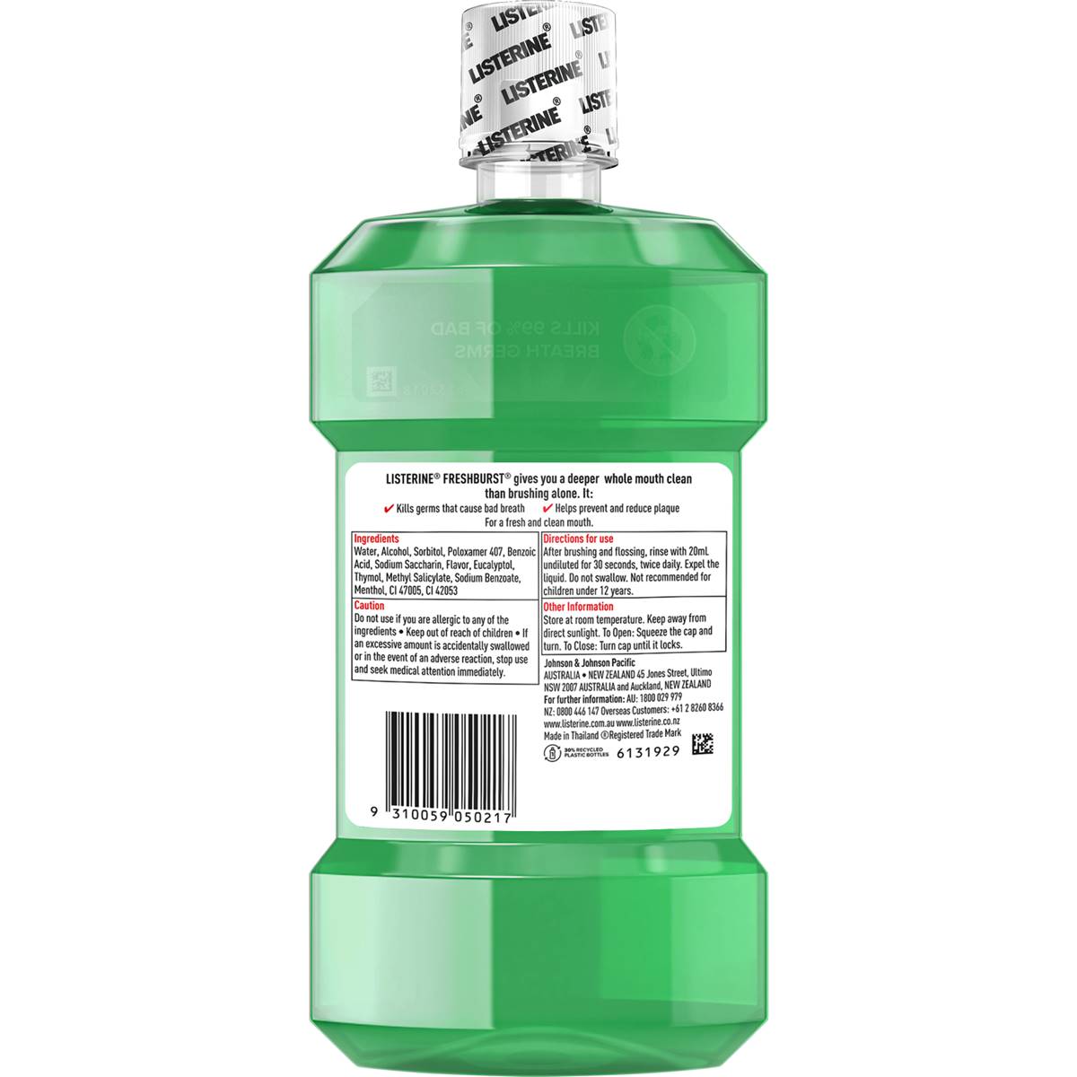 Listerine Freshburst Antibacterial Mouthwash 500ml | Woolworths