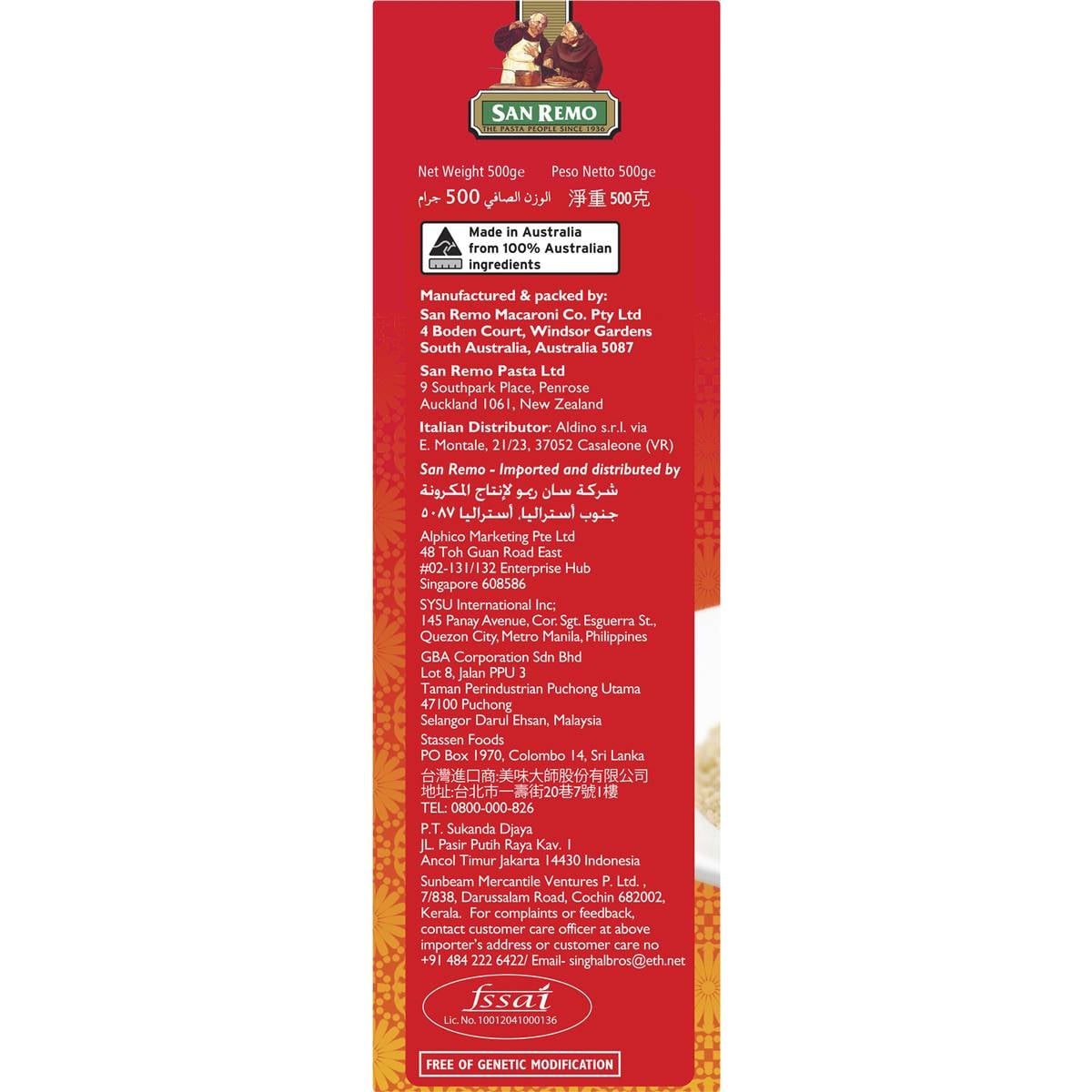 San Remo Cous Cous Medium Grain 500g Woolworths