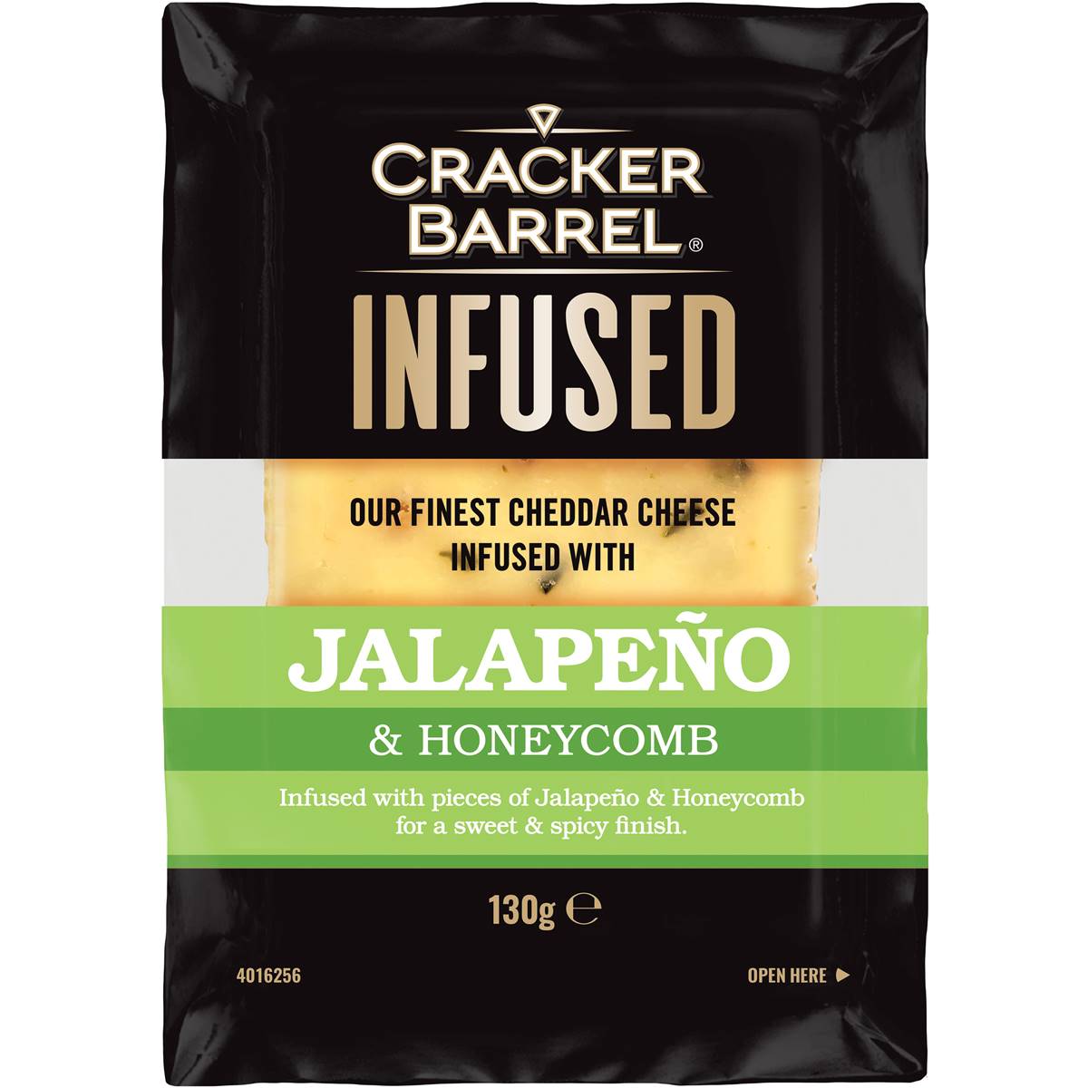 Cracker Barrel Infused Cheddar Cheese With Jalapeno & 130g Woolworths