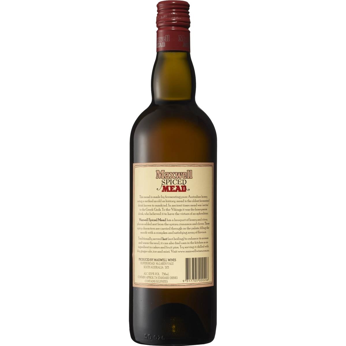 Maxwell Fortified Mead Spiced 750ml Woolworths