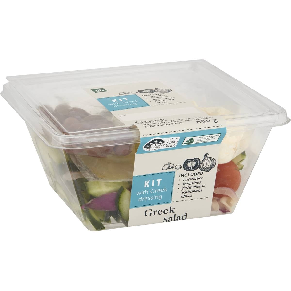 Woolworths Greek Salad Kit 500g Woolworths