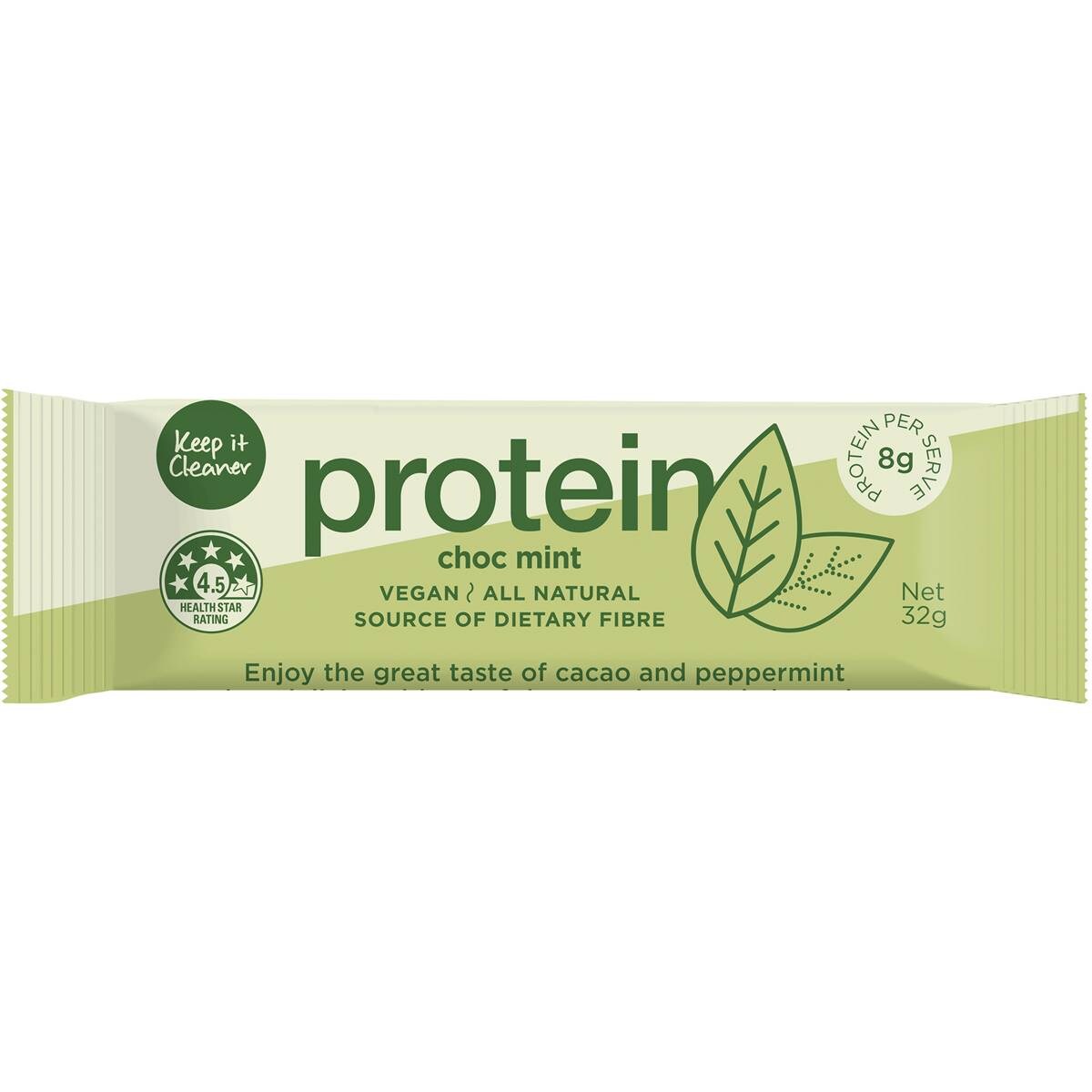 Keep It Cleaner Protein Bar Choc Mint 32g Woolworths