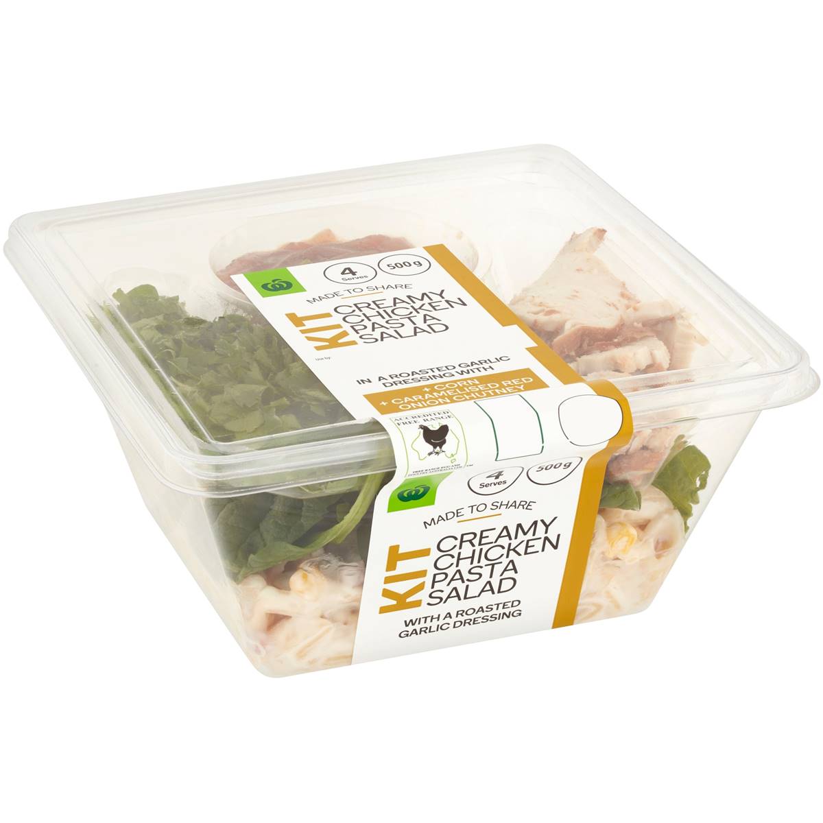 Woolworths Creamy Chicken Pasta Salad Kit 500g Woolworths