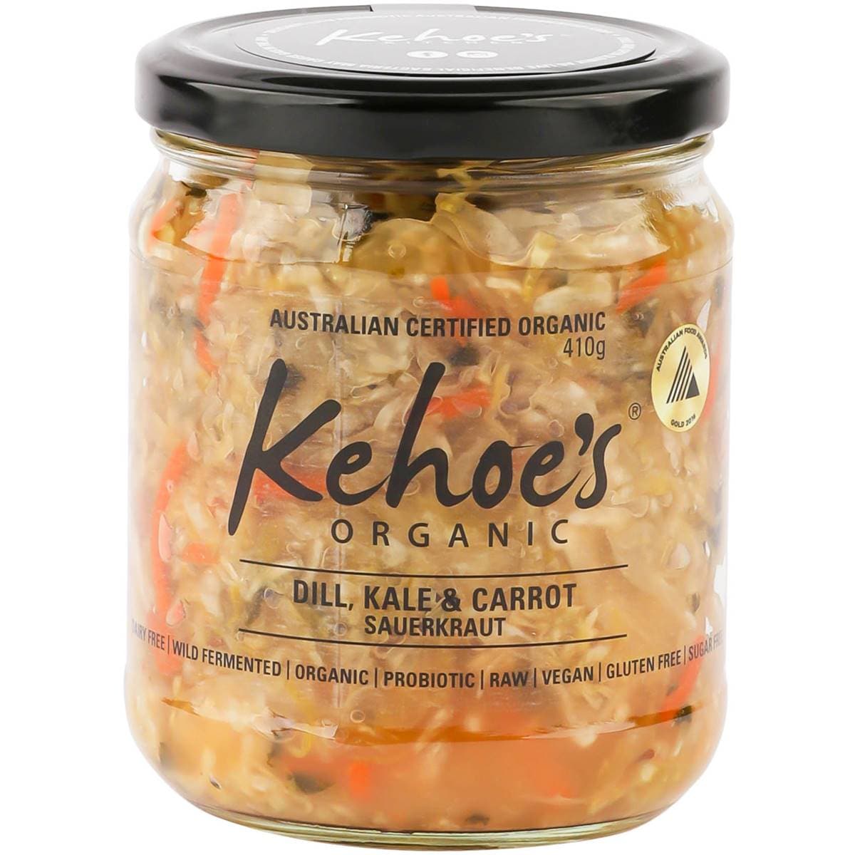 Kehoe's Organic Dill Kale & Carrot Sauerkraut 410g Woolworths