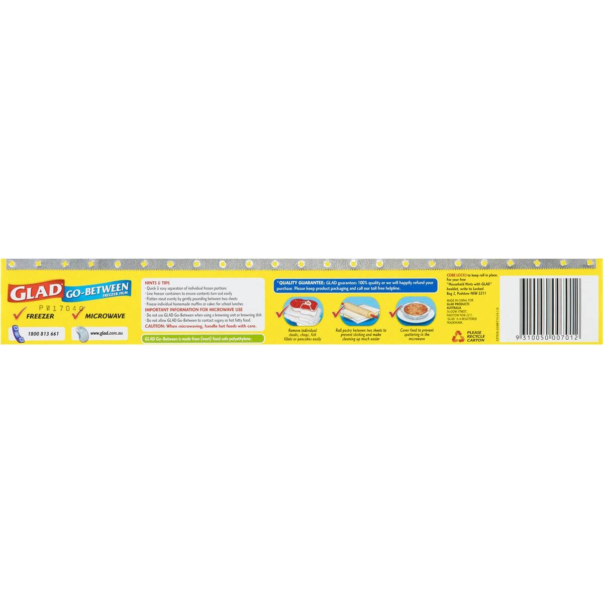 Glad Go Between Freezer Film 33cmx15m Woolworths