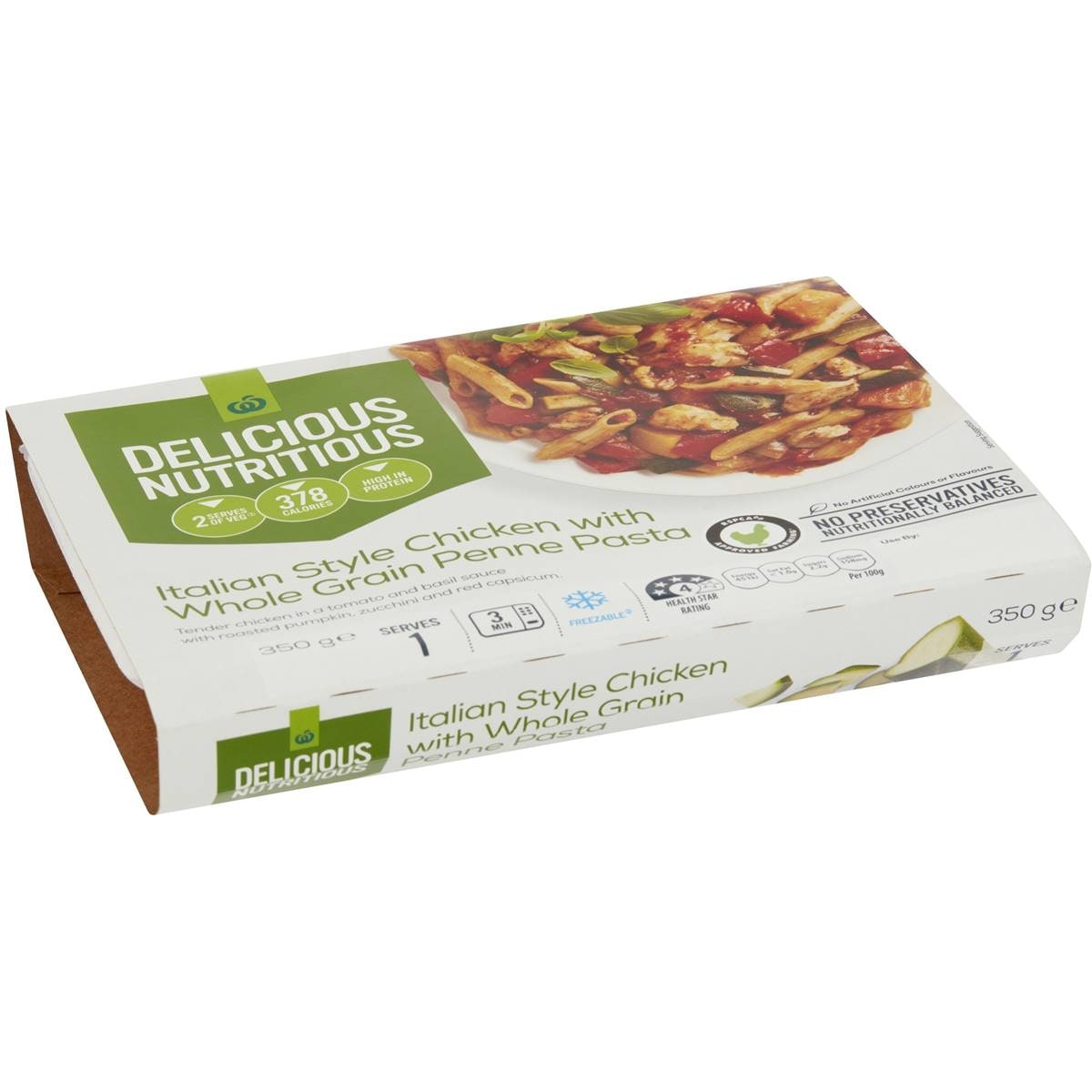 Woolworths Italian Style Chicken With Whole Grain Penne Pasta 350g Woolworths