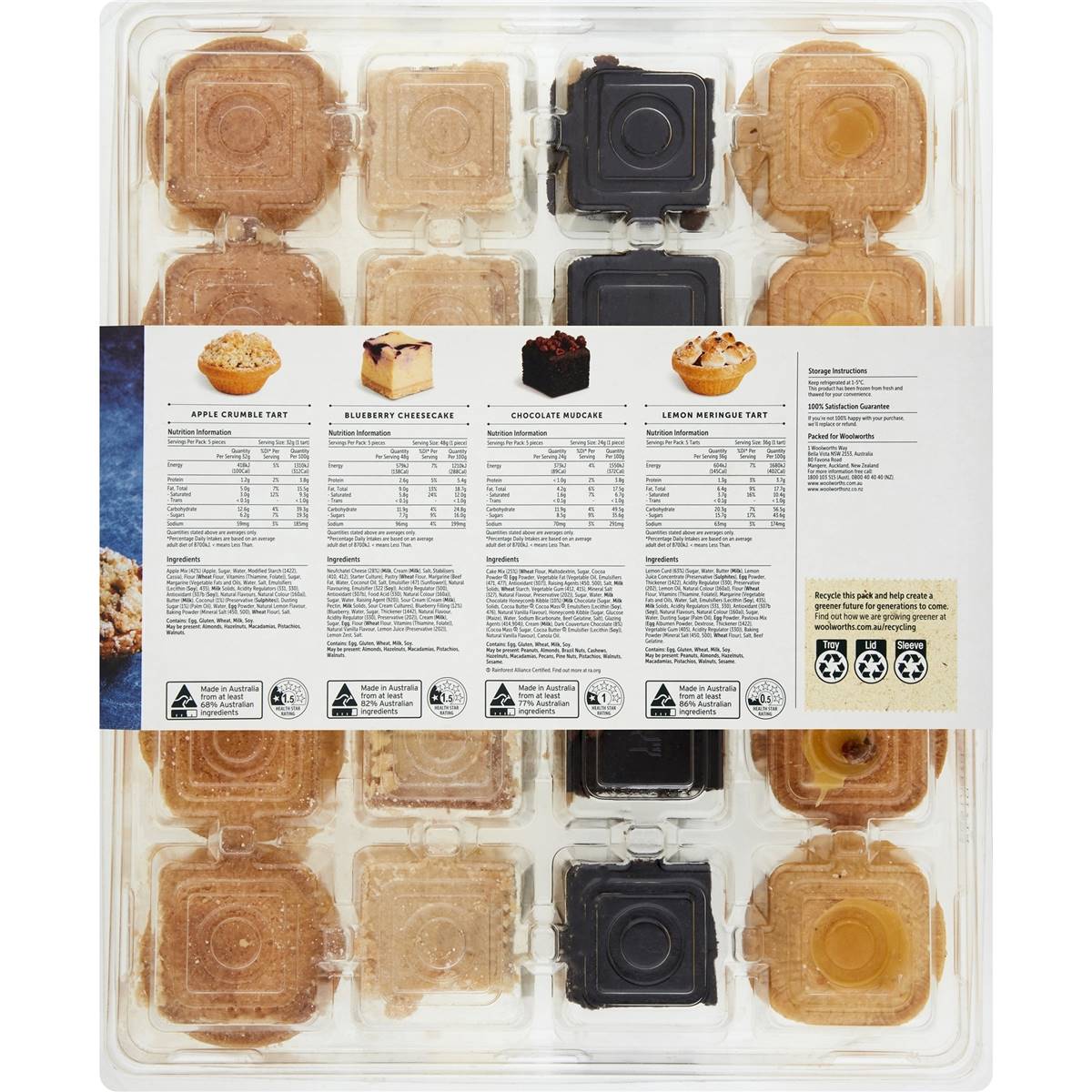 Woolworths Indulgent Mini Dessert Cake Selection 20 Pack Woolworths