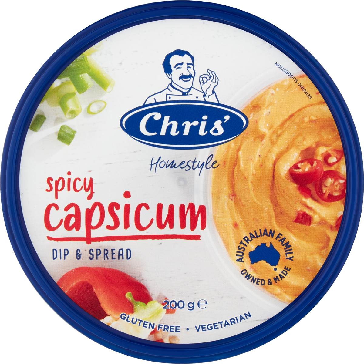 Chris' Dips Spicy Capsicum 200g Woolworths