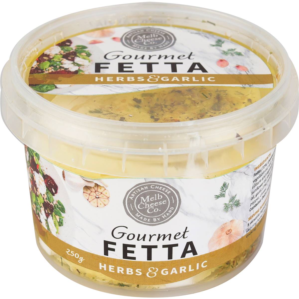 Melbourne Cheese Company Fetta Garlic & Herbs 