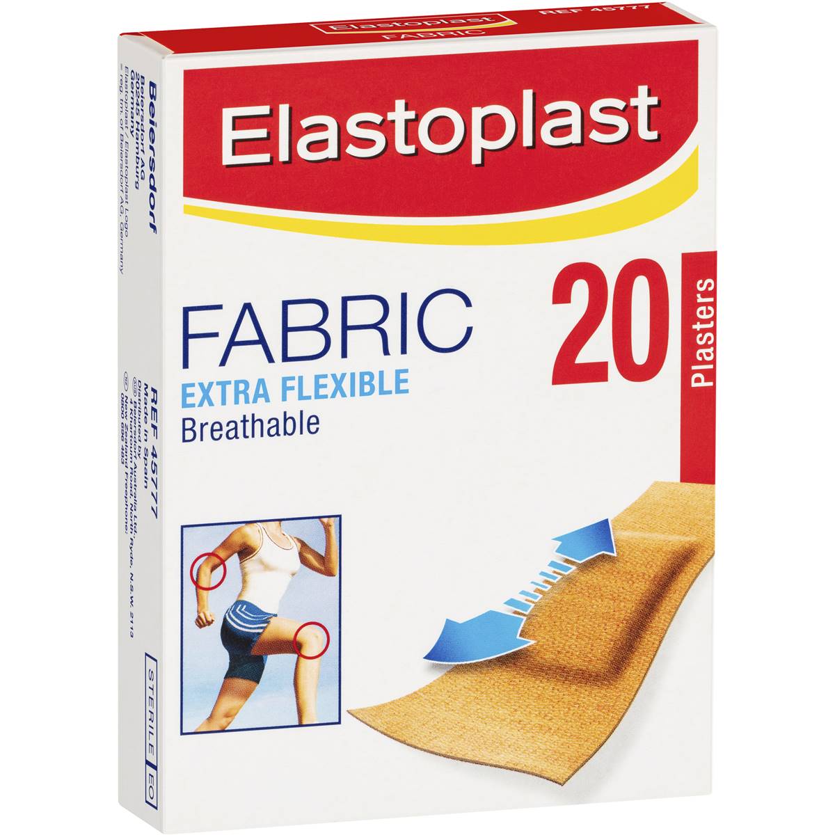 Elastoplast Fabric Plasters Extra Flexible 20 Pack Woolworths 2598