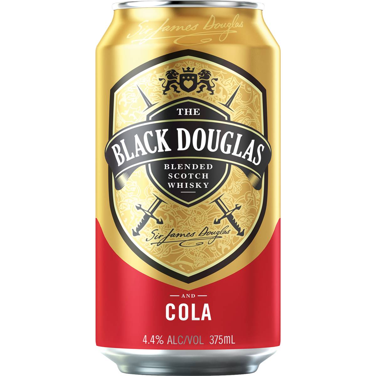 Black Douglas Whisky & Cola Can