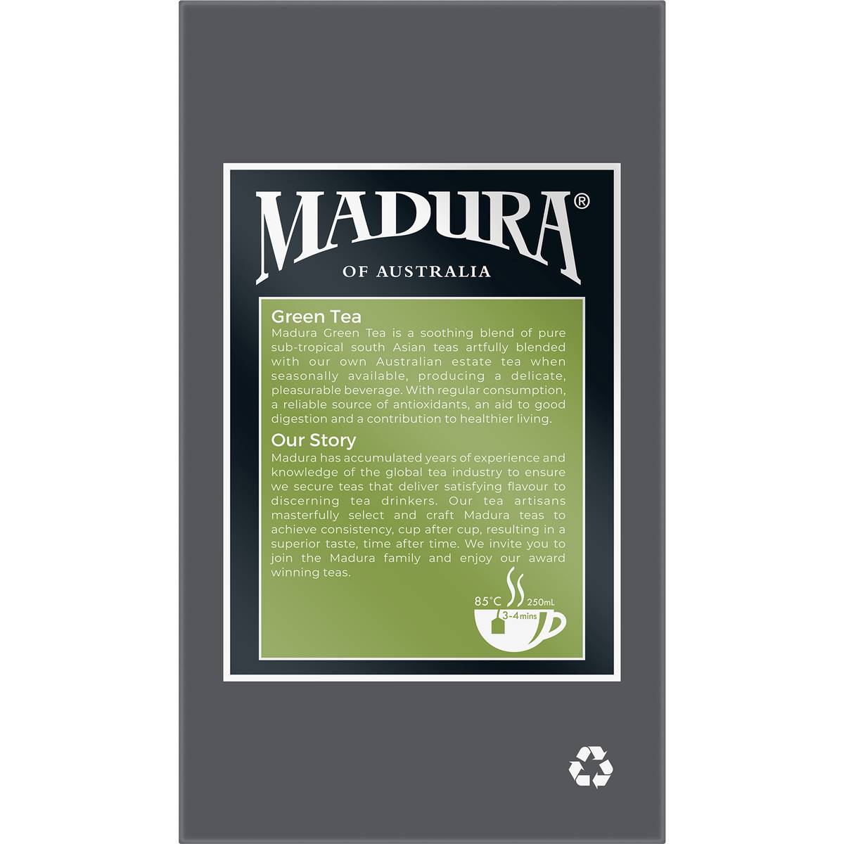 Madura Green Tea Bags 50 Pack 75g Woolworths
