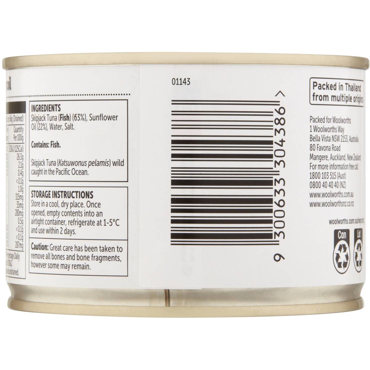 Essentials Tuna In Oil 425g | Woolworths