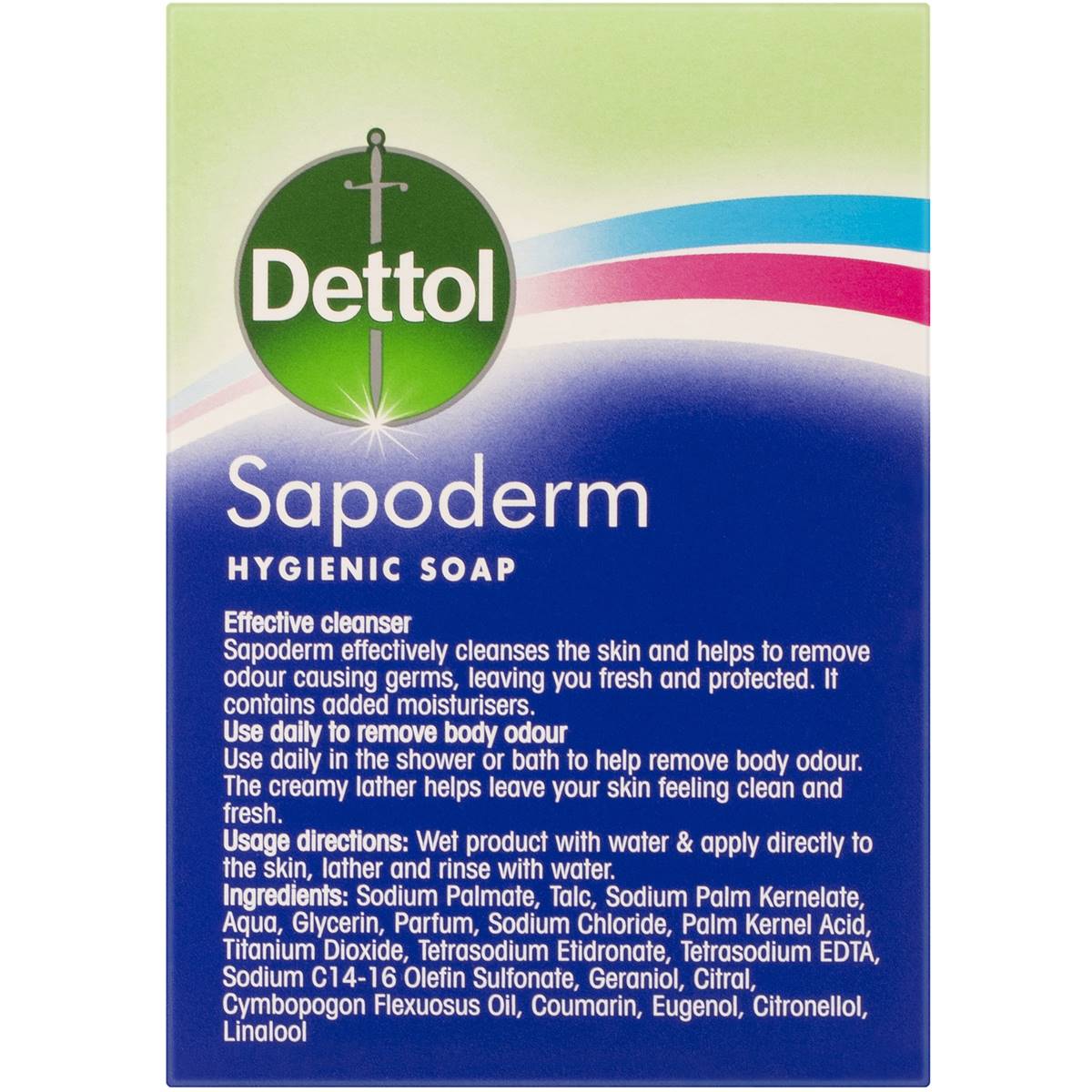 Dettol Sapoderm Hygienic Bar Soap For Acne Prone And Oily Skin 3x375g