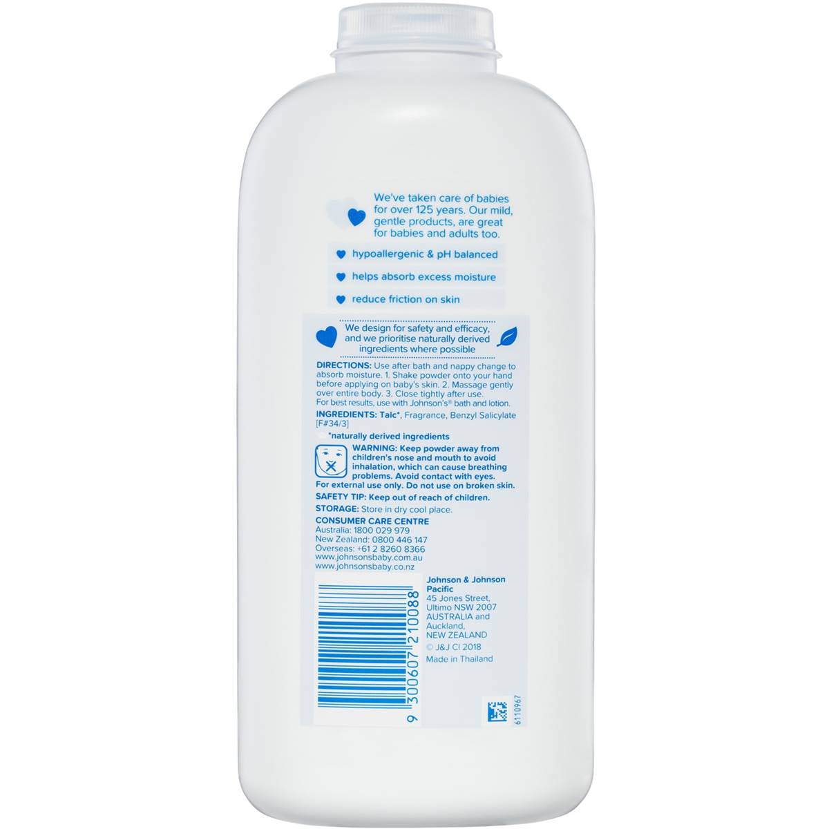 Johnson's Baby Powder 600g Woolworths