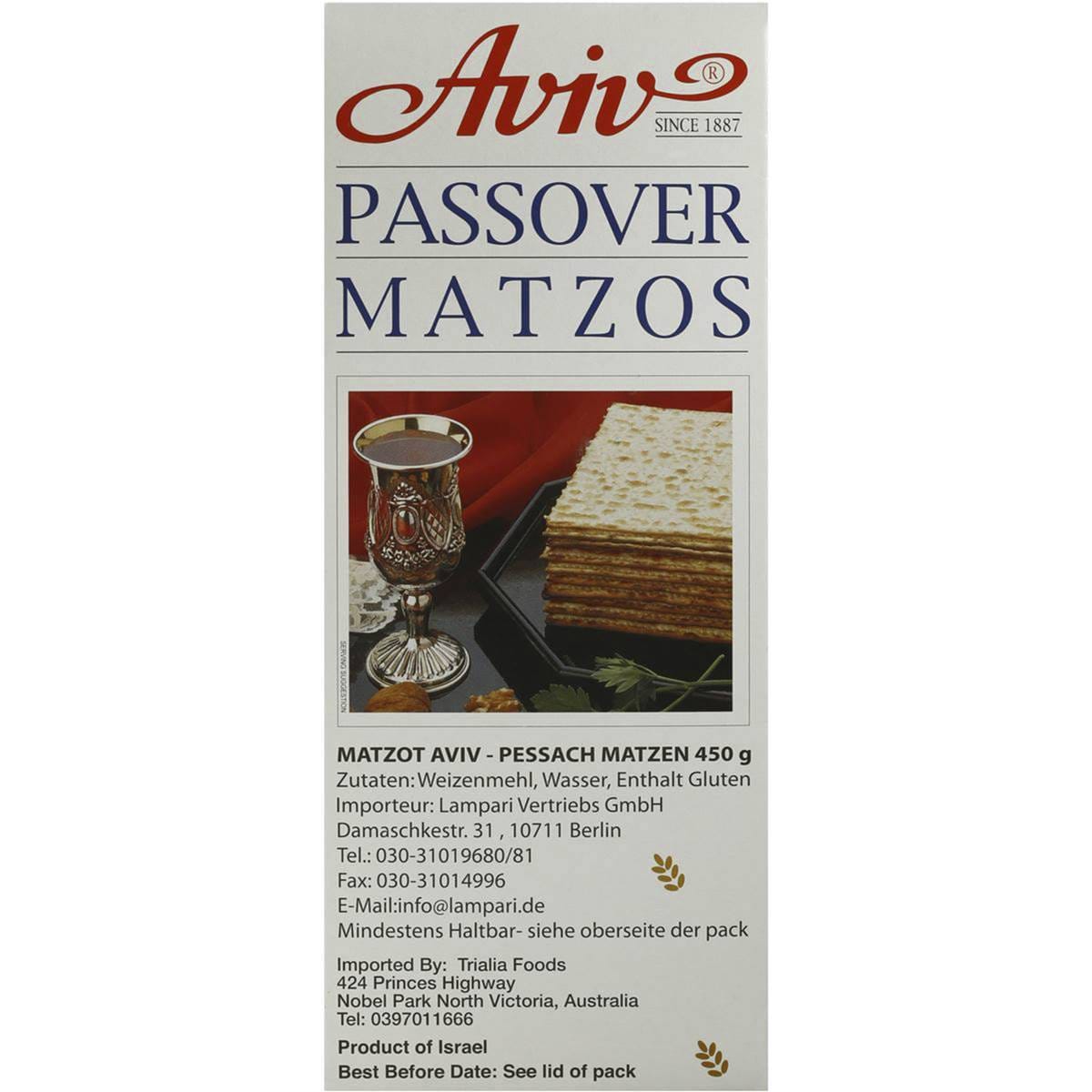 Aviv Matzo 450g Woolworths