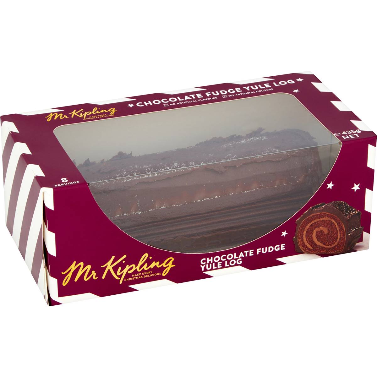 Mr Kipling Chocolate Fudge Yule Log 435g Woolworths