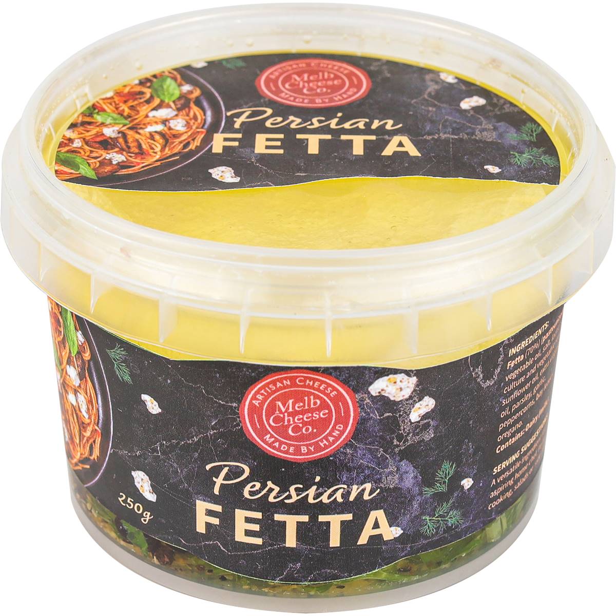 Melbourne Cheese Company Persian Fetta 250g Woolworths