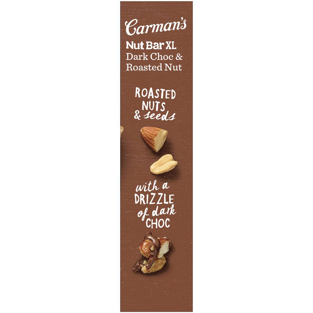 Carman's Nut Bars Xl Dark Chocolate & Roasted Nut 4 Pack Woolworths